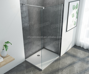 Salle <span class=keywords><strong>de</strong></span> bain Salle D'eau <span class=keywords><strong>Barre</strong></span> <span class=keywords><strong>de</strong></span> Support À Pied En Verre Trempé Écran <span class=keywords><strong>de</strong></span> <span class=keywords><strong>Douche</strong></span> Sans Cadre - Product Image 2