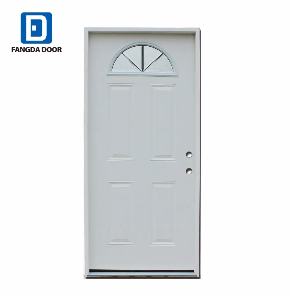 Fangda fan lite kaca insert eksterior pintu kaca, eksterior pintu kayu dan kaca, eksterior pintu slab