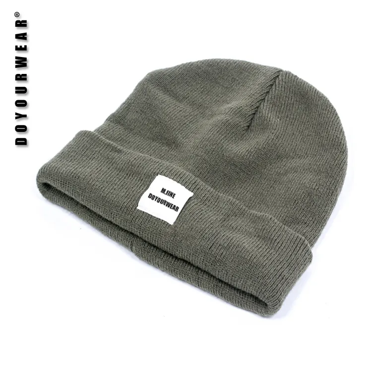 High Quality Heather Gray Color Beanie Hat/grey Color Beanie