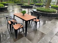 Meubles de Style Antique, ensemble de Table à manger pour Restaurant Commercial, chaises en métal