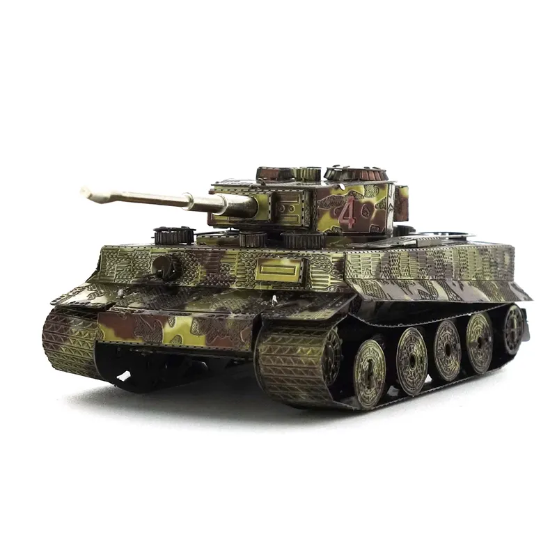 3D металлический танка тигра, модель военного оборудования «сделай сам»
