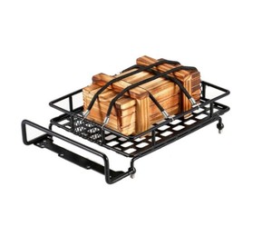 Porte-bagages de toit RC en métal noir pour 4x4 Wrangler <span class=keywords><strong>Crawler</strong></span> Axial HPI <span class=keywords><strong>Tamiya</strong></span> CC01 CR01 D90 Trucks - Échelle 1:8 1:10 RC contrôlé par application - Product Image 5