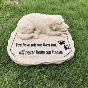 墓のためのカスタムポリレジン砂ペット犬記念石 - Product Image 2