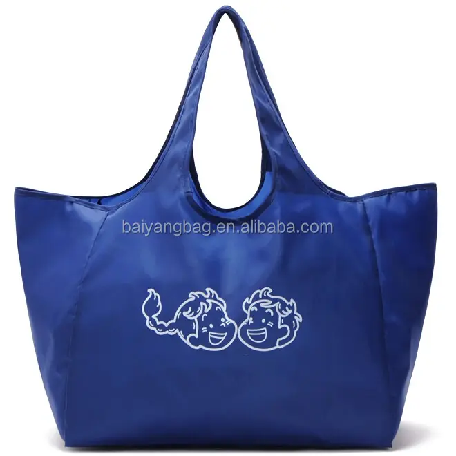 شعار مخصص مريحة لطيف ماء يمكن للطي النسيج حقيبة التسوق حقيبة الحمل حقائب كتف حقيبة يد