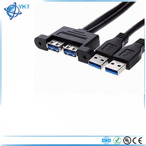 2 Port True USB 3.0 Kabel Pengisi Daya DATA Ekstensi M/F Pria Wanita - Product Image 2