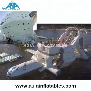 Lớn Aqua <span class=keywords><strong>Fun</strong></span> Park Vui Chơi <span class=keywords><strong>Inflatable</strong></span> Floating <span class=keywords><strong>Slide</strong></span>/<span class=keywords><strong>Inflatable</strong></span> Leo Nước Trượt Để Bán - Product Image 4