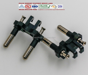 FD-701 cao VDE Schuko Châu Âu cắm chèn 4.8mm 10/16A VDE phê duyệt Pin cầu rắn rỗng - Product Image 4