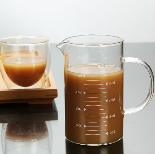 Microwave Oven Safety Mouth-blowing High Borosilicate Glass Transparent Measuring Glass Cup