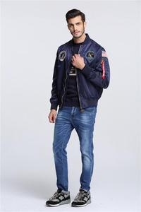 Giacca Bomber Impermeabile in Nylon con Patch Primaverili Stile <span class=keywords><strong>NASA</strong></span> all'Ingrosso - Product Image 4