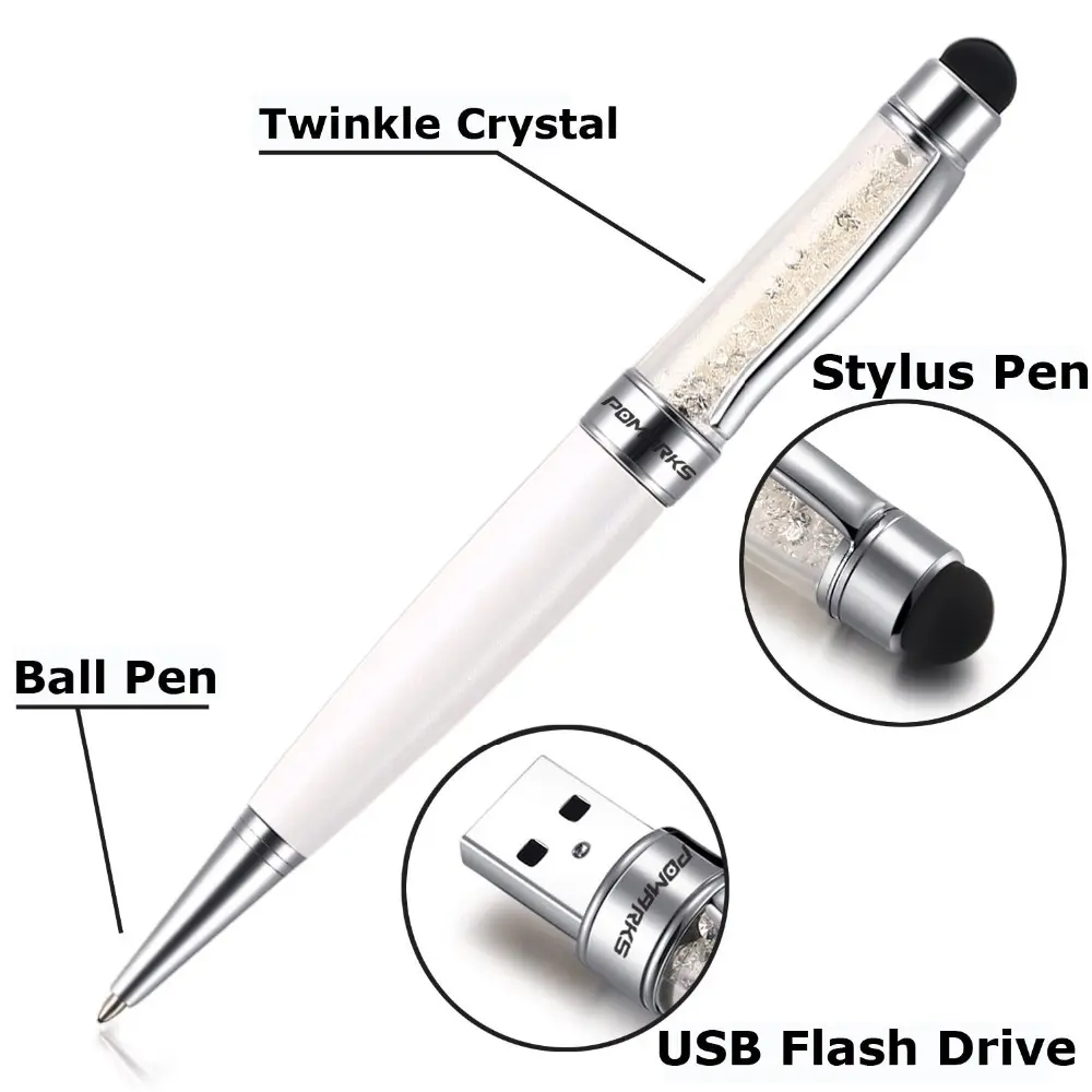 3 In 1มัลติฟังก์ชั่ไดรฟ์ปากกา USB แฟลชไดรฟ์กระโดดด้วยปากกาลูกลื่นและปากกาสัมผัส