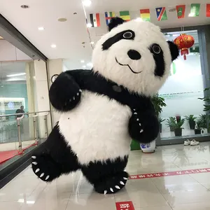 Гигантский надувной костюм панды для взрослых, надувной костюм белого медведя, 2 м/2,6 м/3 м