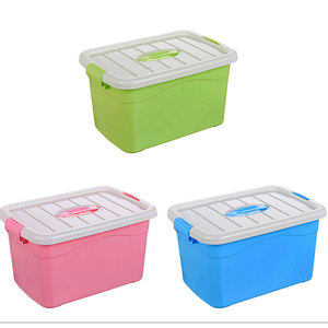 Factory direct wholesale adjustable storage box transparent 60l Plastic tote box