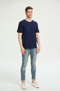 T-Shirt da uomo Eco Friendly girocollo T-Shirt sostenibile a <span class=keywords><strong>manica</strong></span> <span class=keywords><strong>corta</strong></span> canapa t-Shirt estiva da uomo <span class=keywords><strong>vestiti</strong></span> personalizzati - Product Image 2