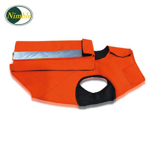 เสื้อกั๊กนิรภัยสีทึบคลาสสิกสำหรับฤดูหนาวหรูหราอุปกรณ์ป้องกันสุนัขสะท้อนแสงสำหรับสุนัขทำงานสุนัขล่าสัตว์สุนัข - Product Image 4