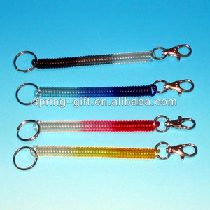 espiral de plástico pantalones de pana con el anillo dominante del casino de <span class=keywords><strong>la</strong></span> langosta del cordón bungee llavero - Product Image 5