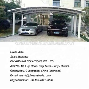 Độ Bền Cao <span class=keywords><strong>Polycarbonate</strong></span> Bãi Đậu Xe, Lều Xe Và Bãi Đậu Xe Dù Để Che Nắng Mái Hiên Với Độ Bền Kéo HDPE Vải - Product Image 5