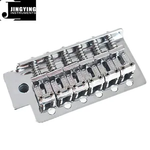 Single Locking Systyem,Silver Color Steel+Zinc Alloy Material S T Style Electric Guitar Tremolo Bridge with Brand