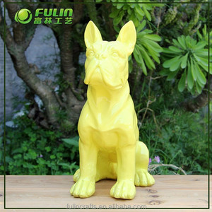 Statue de <span class=keywords><strong>bouledogue</strong></span> <span class=keywords><strong>anglais</strong></span> et <span class=keywords><strong>français</strong></span> abstrait artisanat en résine pour la décoration de la maison et du jardin - Product Image 3