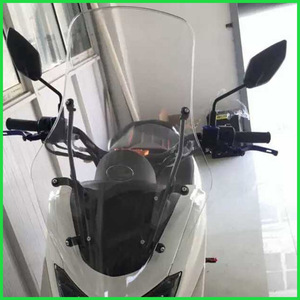 Parabrezza Alto e Lungo per Moto, Protezione Fumé per <span class=keywords><strong>NMAX</strong></span> <span class=keywords><strong>155</strong></span>, Deflettori in Policarbonato - Product Image 5
