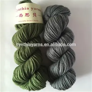 85% merino len 15% cashmere pha trộn superwash merino cuộn hank tay đan sợi