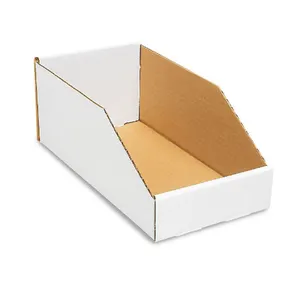 Customized High Quality Strong Cardboard Corrugated Open Top Bin Box