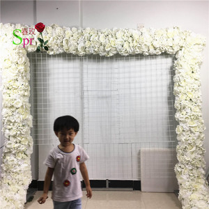 SPR Haute Qualité Centres <span class=keywords><strong>De</strong></span> <span class=keywords><strong>Table</strong></span> <span class=keywords><strong>De</strong></span> Mariage Long 2 m/lot Fleur Artificielle Décoration <span class=keywords><strong>De</strong></span> Mariage Toile <span class=keywords><strong>De</strong></span> Fond Fleur Mur Usine Directe - Product Image 4