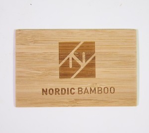 <span class=keywords><strong>Placage</strong></span> de bois de bambou fantaisie gravé/impression carte de visite - Product Image 4