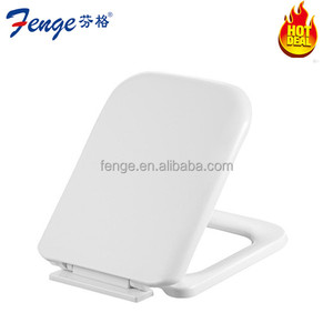 FG020PP de Color a juego blanco <span class=keywords><strong>Inocente</strong></span>/cuadrada de Plástico Slow-Close Asiento Del Inodoro Parte cubierta - Product Image 1
