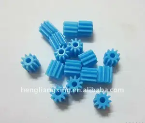 10 T 0.5 M standar biru plastik pinion gigi untuk motor DC