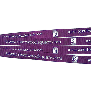 Tím in ấn bán buôn cá nhân Polyester lụa Màn hình dây buộc - Product Image 4