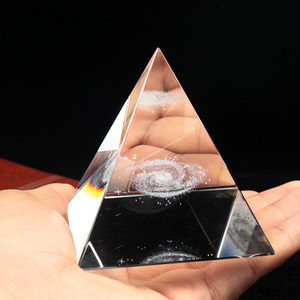 Pirámide de Cristal 3D Grabada con Láser, Pirámide de Cristal de Galaxia Personalizada al por Mayor - Product Image 6