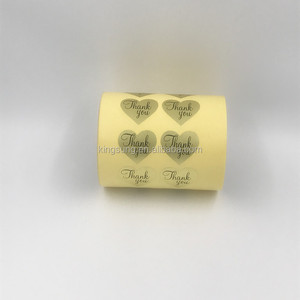 Personalizado amor forma de <span class=keywords><strong>corazón</strong></span> <span class=keywords><strong>gracias</strong></span> etiqueta engomada - Product Image 6