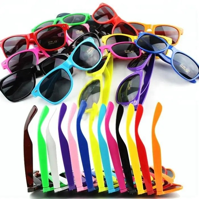 Free Samples Custom Logo Cheap Acrylic Lenses with UV400 Promotional Plastic Sunglasses