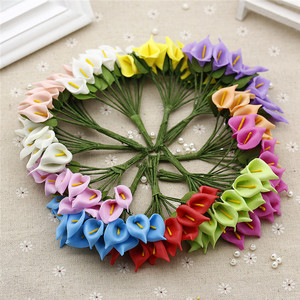 Mini Schiuma Calla Fiore Scrapbooking Decorazione Scatola di Fabbricazione Della Carta Inviti di Nozze - Product Image 4
