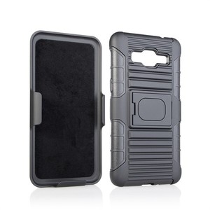 Funda TPU y plastico holster combo funda clip para samsung <span class=keywords><strong>galaxy</strong></span> <span class=keywords><strong>grand</strong></span> <span class=keywords><strong>prime</strong></span> g530 negro - Product Image 3