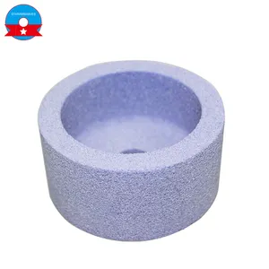 High porosity ceramic bonded abrasive stone cup grinding wheels for metal