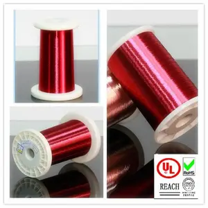 Recubierto de cobre fino alambre 0.08 mm para tarjeta IC bobinas, enmael cobre alambre magneto