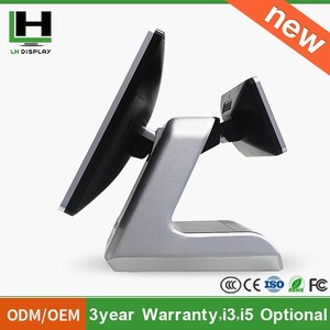 2015 15 "double screen capacitive touch POS Intel i3 i5 i7 processor option / Restaurant cash register screen touch - Product Image 3