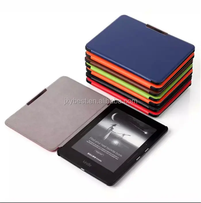 PU Leather Skin Case Flip Thin Protective Stylish Cover For Amazon Kindle Voyage