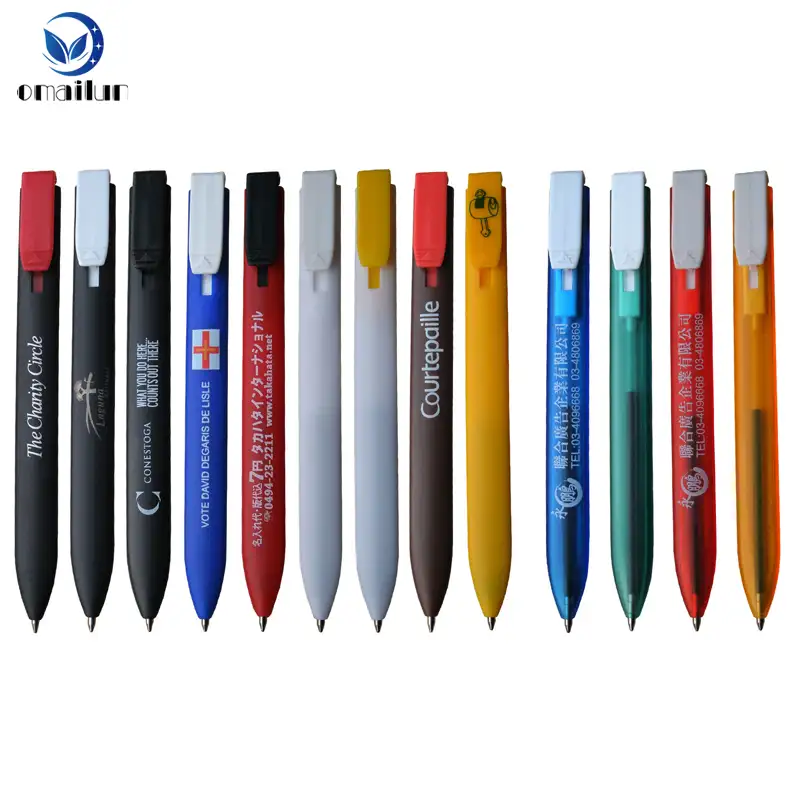 Рекламная индивидуальная разноцветная шариковая ручка, пластиковая ручка-закладка