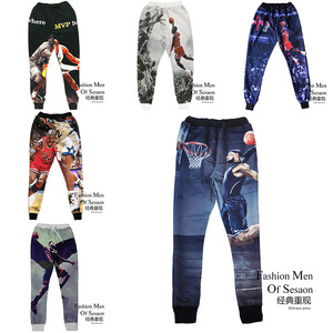 2016 de la nueva manera joggers pantalones 3D estrella de fútbol de baloncesto pantalones de chándal para los hombres - Product Image 1