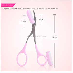 Professionnel Cils Ciseaux À Effiler Peigne Cils Cheveux Clips Ciseaux À <span class=keywords><strong>Sourcils</strong></span> Trimmer Pour Maquillage - Product Image 3
