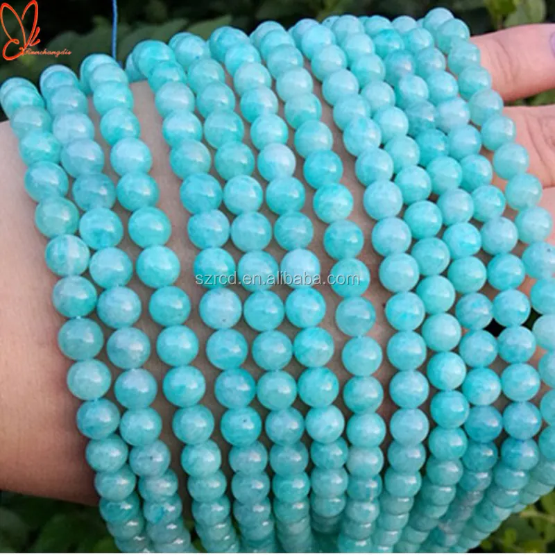 Amazonite perle bijoux en gros perles de pierres précieuses naturelles bijoux chinois amazonite perle bijoux