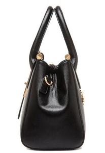 En gros véritable sacs à main dame de bureau en cuir <span class=keywords><strong>noir</strong></span> sacs à main - Product Image 4