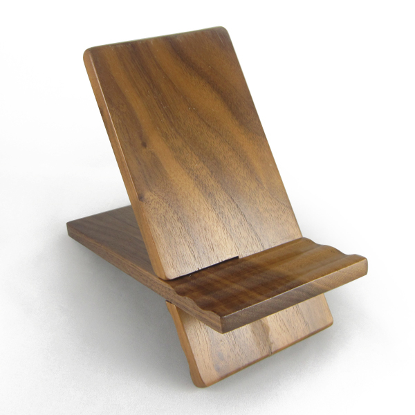 Wood Lazy Mobile Holder Real Cherry Wood Holder Dock Stand for iPad