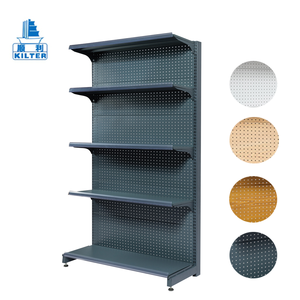 Supermercado usado de alambre de metal única/doble sideshelf rack tienda de comestibles de visualización farmacia rack estantes de acero a mercado - Product Image 1