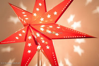 Nicro – lanternes en papier blanc de noël, taille personnalisée, lumière LED multicolore, lanterne en papier étoile de noël, décoration de fond de fête