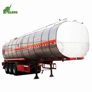 Aluminium fuel/ water/ milk/ crude oil/ edible oil tank trailer with separated compartment