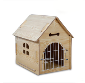 Holz-Hundehütte zum Selbstaufbau Outdoor-Hundehaus Holzhaus Winter-Villa Holz-Hundehütte Zwinger Haustiernest - Product Image 4