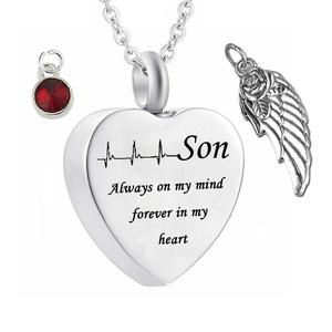 Birthstone Urna Collana Ali Keepsake Ciondolo Memorial Gioielli <span class=keywords><strong>per</strong></span> <span class=keywords><strong>Mio</strong></span> <span class=keywords><strong>Figlio</strong></span> Sempre sul <span class=keywords><strong>mio</strong></span> mente <span class=keywords><strong>Per</strong></span> Sempre nel <span class=keywords><strong>mio</strong></span> Cuore - Product Image 1